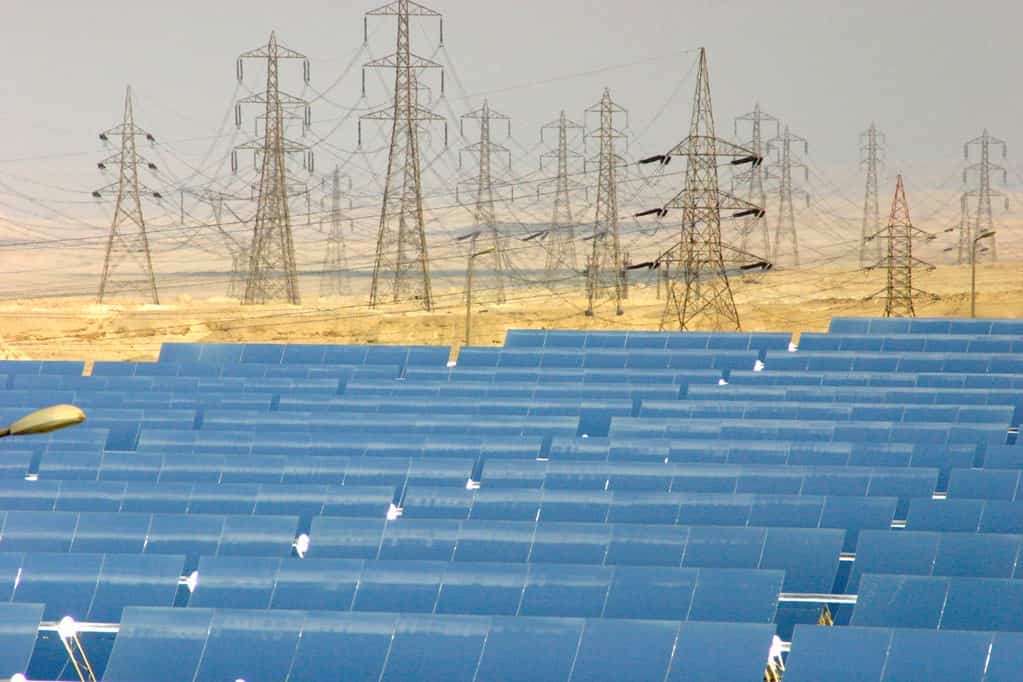 Placas solares del proyecto Desertec