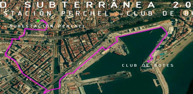 imagen de la topografía de la subestación AT2 de Perchel