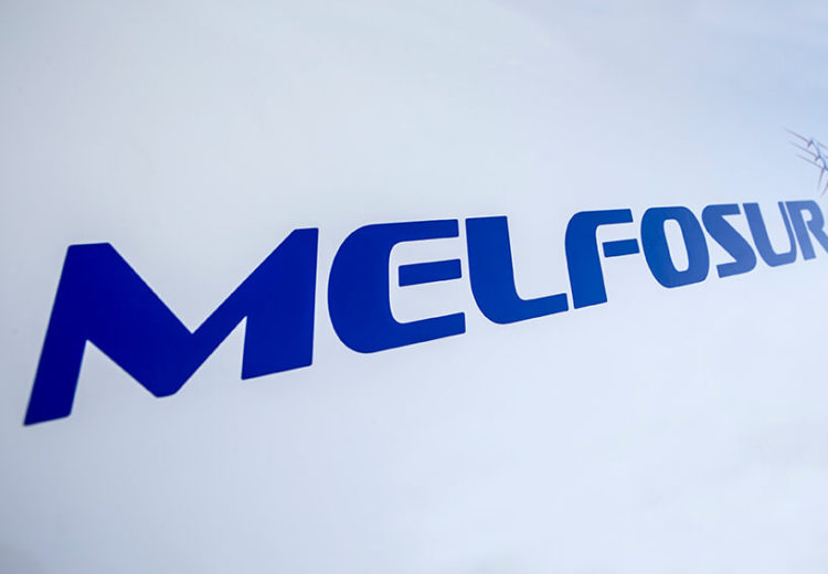 Nueva tipografía del logo de melfosur