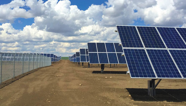 Uno de los huertos solares instalados en España