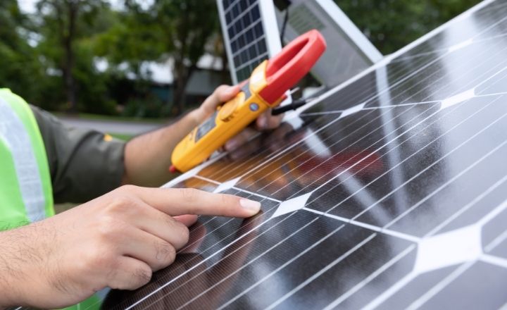 tipos de energía solar, panel fotovoltaico