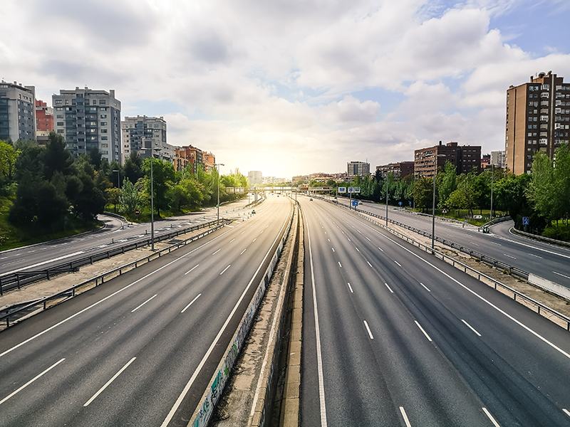 carretera M30 de Madrid que se cerrará