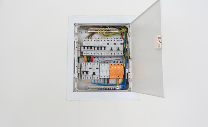 un cuadro de luz abierto